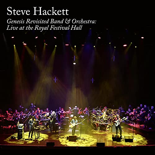 Steve Hackett album cover featuring a live orchestra and band on stage.
