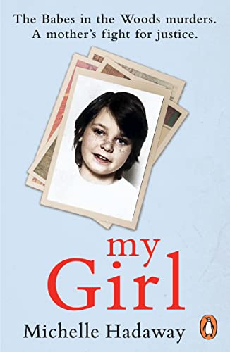 Book cover featuring a vintage photograph of a young girl and red title text.