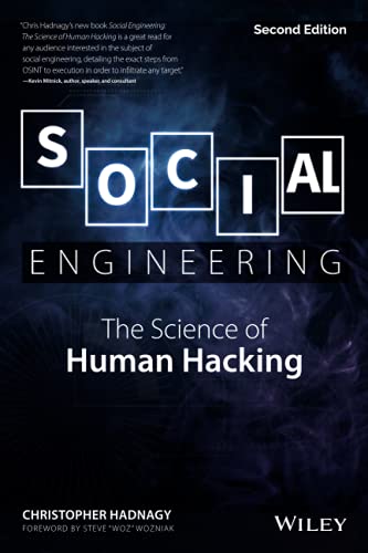 Book cover for Social Engineering: The Science of Human Hacking, 2nd Edition by Christopher Hadnagy.