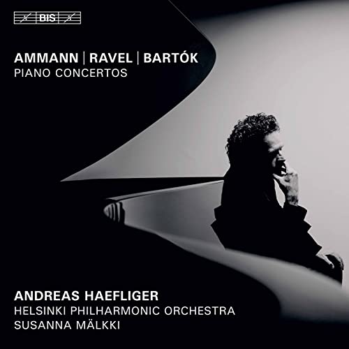 CD cover featuring Andreas Haefliger in profile against a stylized black and white piano.