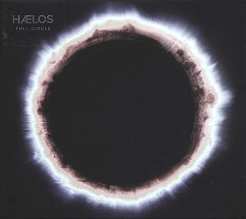 The Haelos Full Circle album cover features a glowing white ring against black.