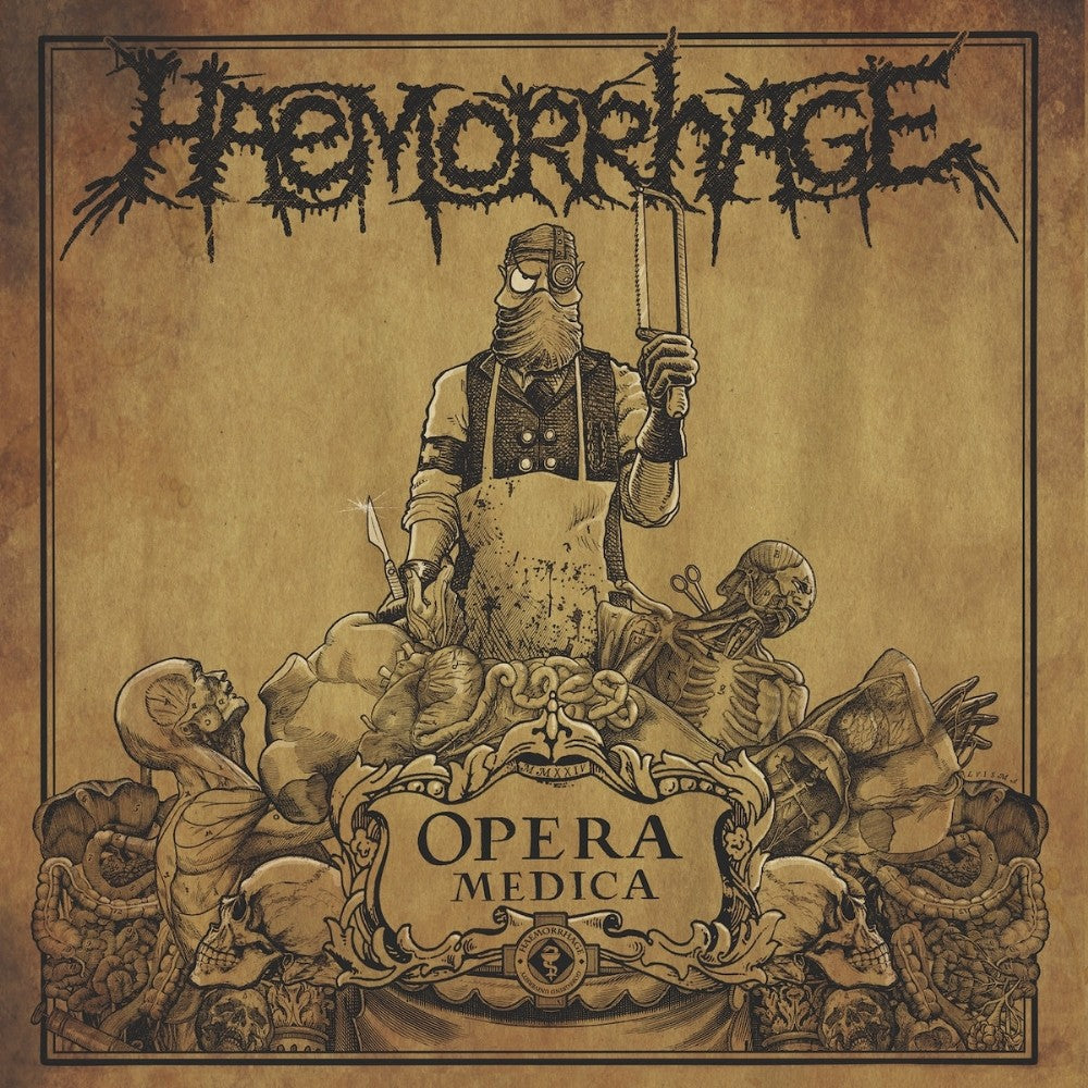 CD case for Haemorrhage’s “Opera Medica” album, likely with dark, medical-themed artwork.