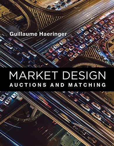 Book cover: "Market Design" with an aerial highway traffic image.