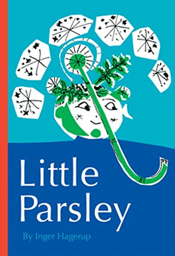 Book cover with illustrated parsley character and white text.