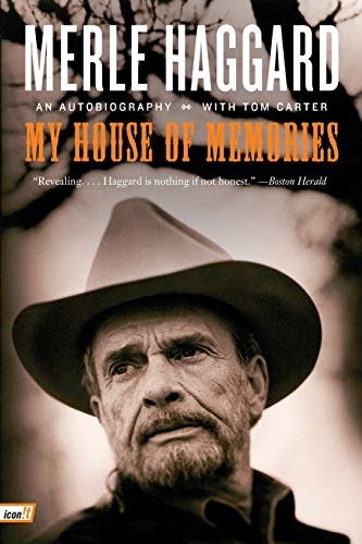Book cover featuring Merle Haggard in a cowboy hat, autobiography title.