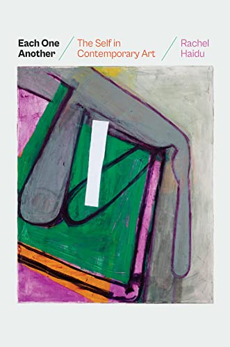 Book cover featuring an abstract painting with green, grey, and purple brushstrokes.