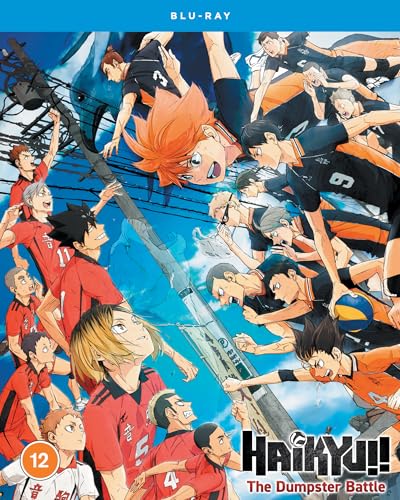 Haikyu!! The Dumpster Battle Blu-ray cover featuring anime volleyball players.