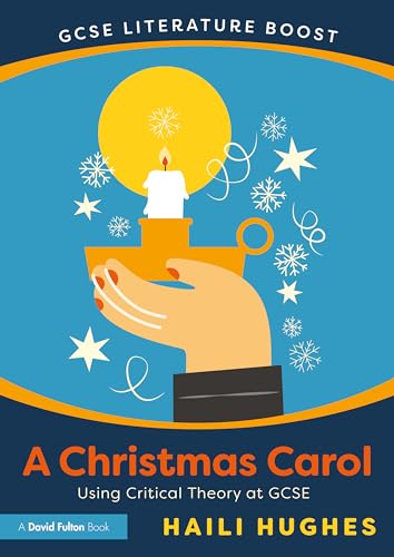 Book cover for “A Christmas Carol” study guide with candle illustration.