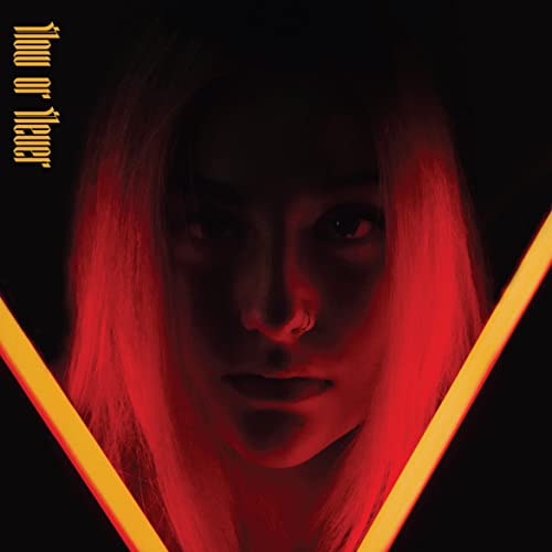 CD cover: Portrait of a woman with long hair, red lighting.
