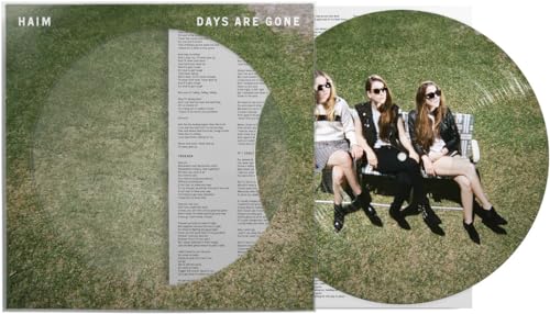 HAIM album "Days Are Gone" vinyl record with band photo on cover.