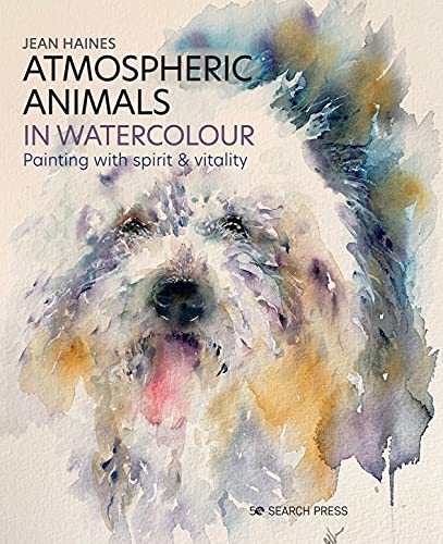 Book cover featuring a loose watercolour painting of a shaggy dog.