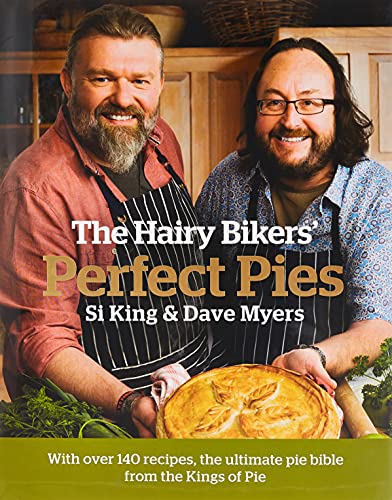 Cookbook cover featuring two bearded men and a golden-brown pie.