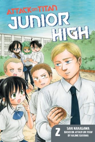 Cover of “Attack On Titan: Junior High 2” manga with student characters.