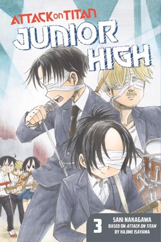“Attack on Titan Junior High” manga volume 3 cover with chibi characters.
