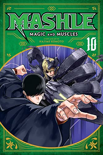 Manga cover featuring Mash Burnedead in a fighting pose against a dark armored opponent.