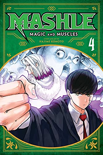 Manga cover featuring Mash Burnedead with a fist forward and a ghostly figure behind.