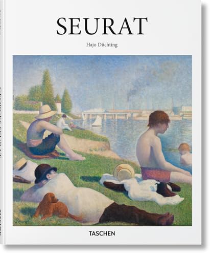 Book cover featuring Georges Seurat's painting Bathers at Asnières with title and author text.