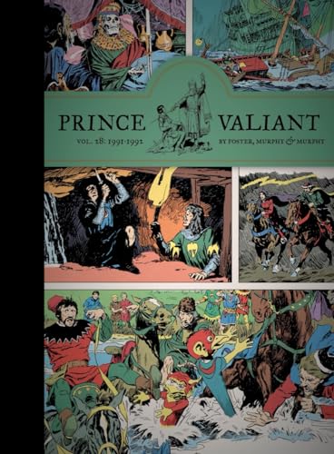 Cover of “Prince Valiant Vol. 28: 1991-1992” comic book with medieval scenes.