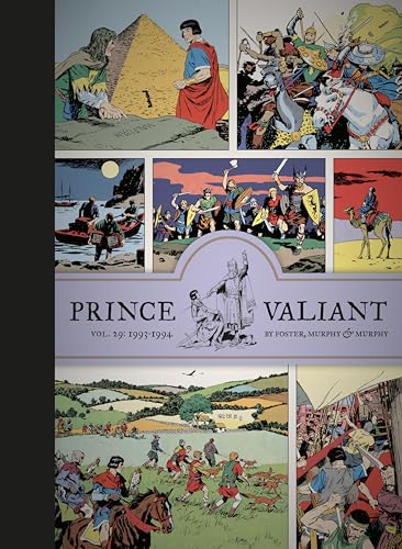 Prince Valiant comic book cover featuring medieval scenes and characters.