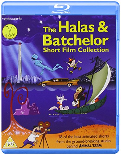 Blu-ray cover for "The Halas & Batchelor Short Film Collection" with cartoon characters.
