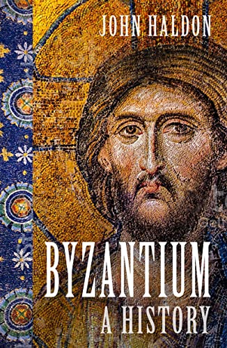 Book cover: Byzantine history with mosaic portrait of a bearded man.