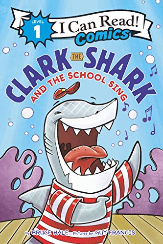Comic book cover featuring a smiling shark with a red cap and striped shirt.