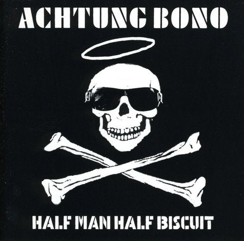 Black album cover with a skull, halo, and crossed bones.