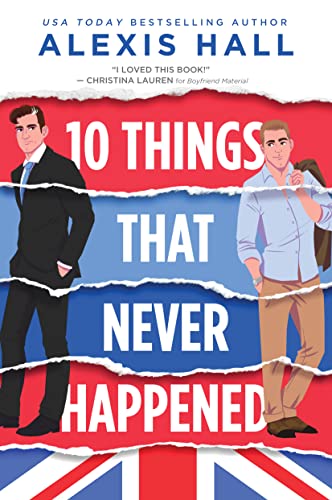 Book cover with two men split by torn paper and a Union Jack.