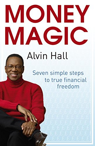 Book cover: “Money Magic” by Alvin Hall, featuring author’s portrait.