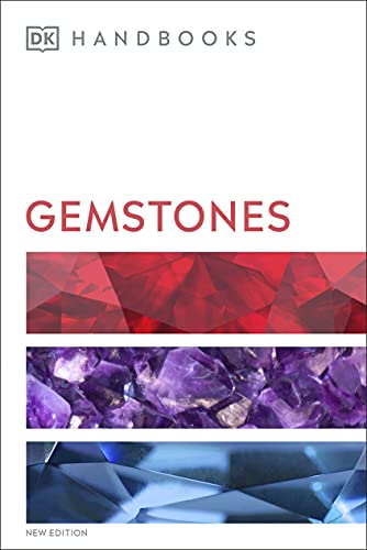 “Gemstones” DK Handbook cover with red and purple gemstone images.