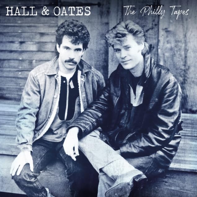 Black and white photo of Daryl Hall and John Oates, album cover.