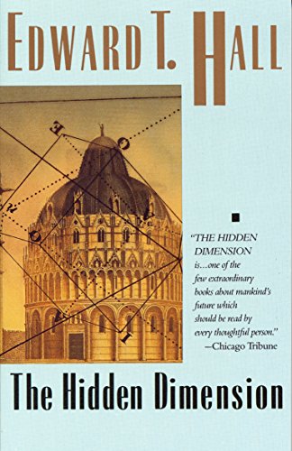 Book cover for The Hidden Dimension by Edward T. Hall featuring a domed building.