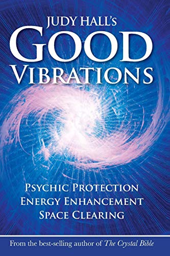 Book cover with swirling blue and pink energy, title "Good Vibrations".