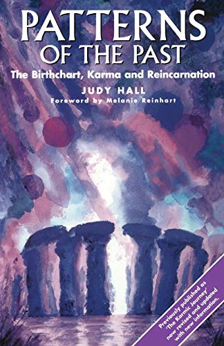 Book cover: "Patterns of the Past" with stone pillars and swirling colors.