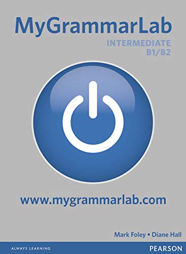 MyGrammarLab Intermediate textbook cover with a blue power button icon.