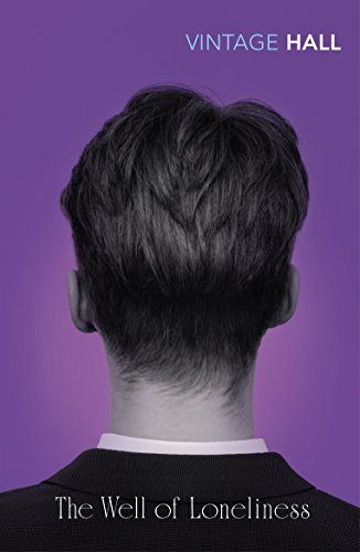 Book cover: back of a person’s head against a purple background.