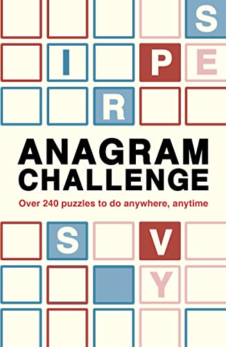 Book cover with a grid of letters and bold "Anagram Challenge" text.
