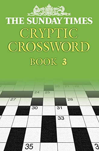 Green cover of "The Sunday Times Cryptic Crossword Book 3" with grid.