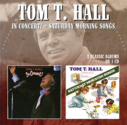 Tom T. Hall CD cover featuring concert and children’s album art.