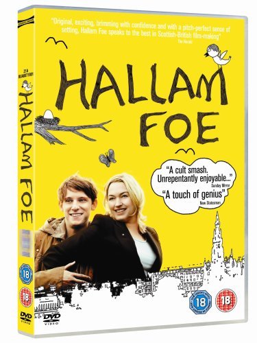 Hallam Foe" DVD cover featuring two people and illustrated birds.