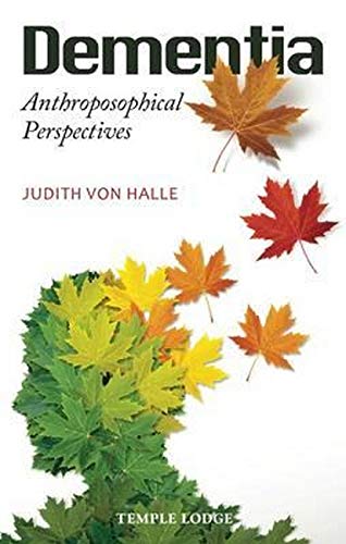 Book cover: "Dementia" with autumn leaves and green foliage.
