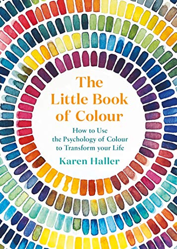 "The Little Book of Colour" book cover with multicolored paint swatches and text.