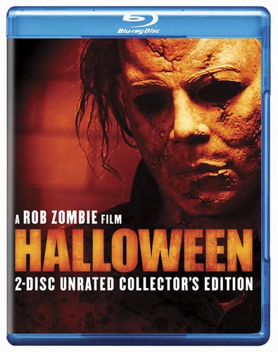 Blu-ray cover for the horror film Halloween, featuring a masked figure.