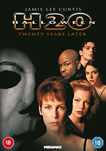 Halloween H20 DVD cover featuring Jamie Lee Curtis and Michael Myers.