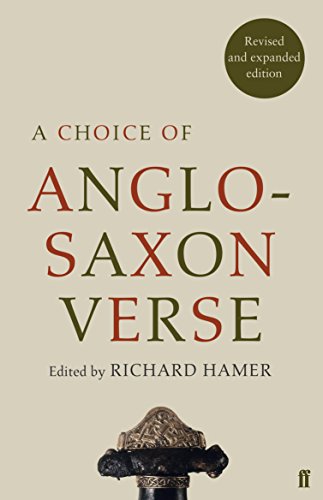 Book cover: "A Choice of Anglo-Saxon Verse" with sword hilt detail.
