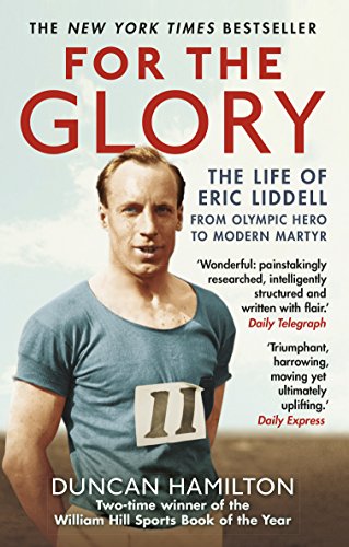 Book cover featuring portrait of Eric Liddell, Olympic runner.