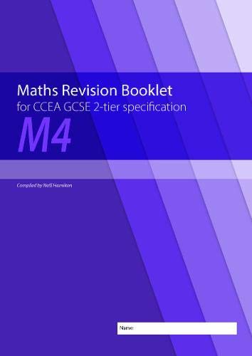 Purple maths revision booklet cover for CCEA GCSE, with space for name.