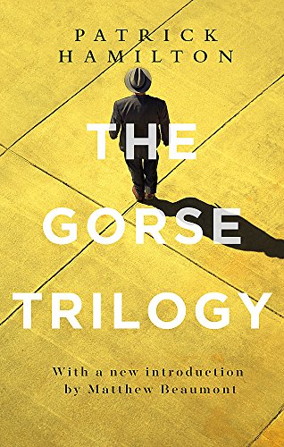 Book cover: yellow background, a man’s back, and large white text “The Gorse Trilogy”.