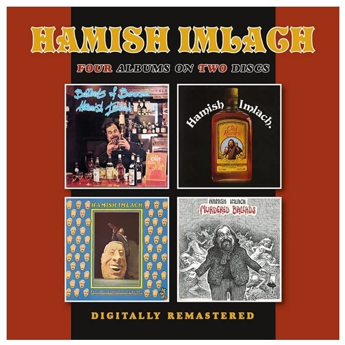 Album cover featuring four Hamish Imlach record sleeves arranged in a two-by-two grid.