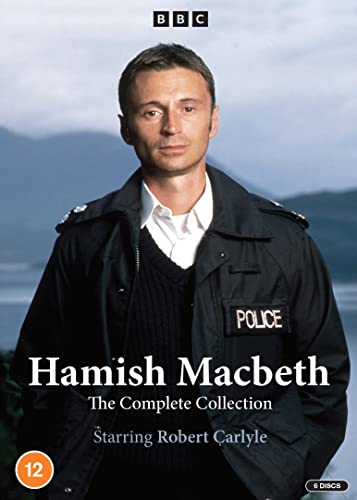 Robert Carlyle wearing a police uniform on a Hamish Macbeth DVD cover.